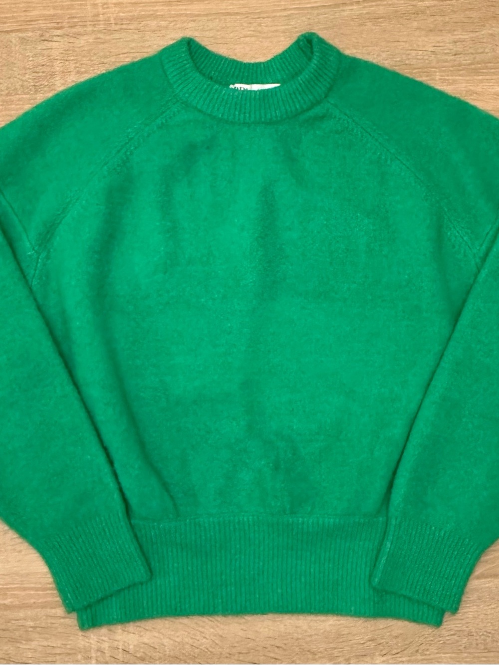 Zara Emerald Green Crewneck Sweater